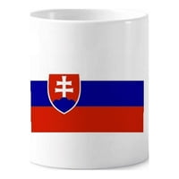 Словакия национален флаг страна ЕС четка за зъби писалка притежателя чаша Церак стойка молив чаша