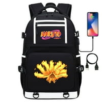 Bzdaisy 15 Backpack Laptop W Multi -Pocket Design - Naruto Style - Перфектен за деца и тийнейджъри Университет за деца тийнейджър