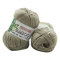 Vikudaty New бамбук памук топло меко естествено плетене плетене на една кука плетка вълна прежда 50g домашен декор