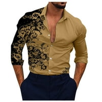 Корашански мъжки ризи, дизайнерски пролет през лятото мъжки ежедневни памучни плътни цветни ризи с дълъг ръкав, разхлабени ризи, ризи за мъже