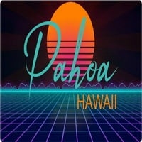 Pahoa Hawaii хладилник Magnet Retro Neon Design