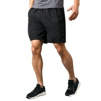 Бърз камуфлажен печат залепени къси панталони Pocket Sport Shorts Дръскателни мъжете с цип изсушаване на мъжки небрежни къси панталони Компресиране на къси панталони за мъже удобни къси панталони за мъже найлонови