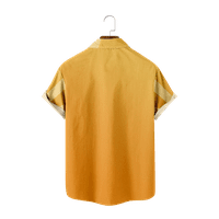 Бутон с риза плюс размери с къси ръкави графични модни ризи летни блузи Редовни и големи размери