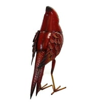 Начало и градински кардинал двор статуя метал червена птица декор 31835615