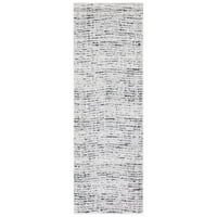 Adirondack Linnette Abstract Area Rug, Silver Silver, 8 '10'