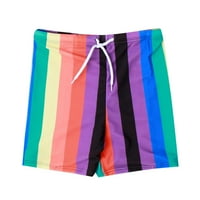 Pimfylm Toddler Swim Shorts Бебешки момчета момчета плуват стволове шорти w регулируема талия червена 9- години