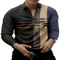 Мъжки тениски от луклум тениски с лапина вратна риза с дълъг ръкав тройник ежедневен пуловер офис тениска стил 3xl