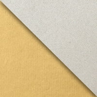 Хартия за индустриална обширна опаковка, две, странични, 1 опаковки, Gold & Silver Kraft Gift Wrap, 2082. Sq ft