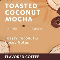 Starbucks препечени кокосови мока естествено ароматизирано кафе, кафето K-Cup, шушулки, шушулки