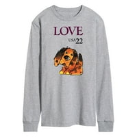 - Love Puppy - Мъжки тениска с дълъг ръкав