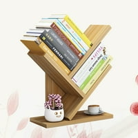 Слоеве дървени шкафове за книги настолни дървета Книгарница Малка десктоп шкаф за модна багажник за съхранение stanteria