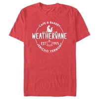 Мъжки в сряда Weathervane Logo Logo Графичен тройник червен хедър голям