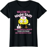 LPN CNA забавна кърмачка за кърмене добре дошли в тениска за сестра през нощта