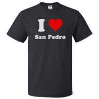 Тениска на Heart San Pedro - Обичам подарък за тениски от Сан Педро
