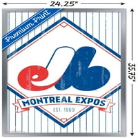 Montreal Expos - Retro Logo Wall Poster, 22.375 34