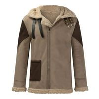 Мъжки палто с дълъг ръкав есен и зимен цип бутон с качулки в продажба под $ суичър с якета върхове блуза кафе S-10xl