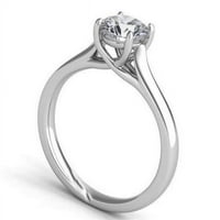 ПОЛИЧЕН БРИЛИАНТ РАЗГЛЕЖДАНЕ 1. Сватбен пръстен на CT Diamond, бяло злато - размер 6.5