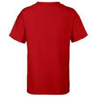 Междузвездни войни Мандалорските Grogu Love прави всичко по -добро - тениска с къс ръкав за деца - персонализирано -червено