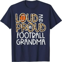 Леопард Loud & горд тениска на американската футболна баба на баба Нана