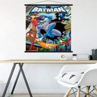 Комикси - Батман - Смелият и смелият плакат за стена с дървена магнитна рамка, 22.375 34