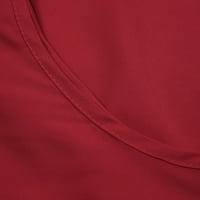 Дамски върхове axr пролет лято нов солиден цвят дълъг ръкав v-образен цип дами ризи женски върхове женски червен m