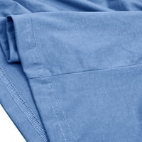 Хайт мъже риза дълъг ръкав върхове Плътен цвят тениски Мъжка тениска Хенли врата блуза Жан синьо л