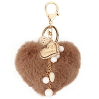 Ключов ключов клавишен чанта с ключове от сърдечна верига Орнамент Орнамент на пръстена Очарователен държач за ключ