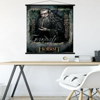 The Hobbit: Неочаквано пътуване - Плакат за стена на Gandalf с дървена магнитна рамка, 22.375 34