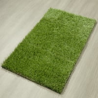 Отомансон Водоустойчив закрит открит изкуствена трева килим за вътрешен двор за домашни любимци палуба, 2 '7 5', зелен