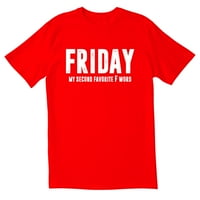 Totaltorn Friday моята втора f дума за новости саркастични забавни мъжки тениски