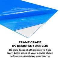 Frame Natural Brown Frame Frame - Съвременната фото рамка включва UV акрилна предпазител