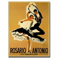 Изящно изкуство на търговска марка Rosario & Antonio Canvas Art от Пол Колин, 18x24