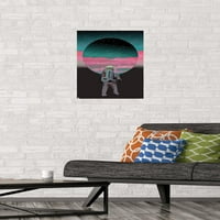 Абстрактно плакат за стена на астронавта, 14.725 22.375