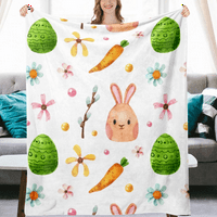 Dicasser Персонализирано одеяло за Великден с възглавници Пролетни цветя леки одеяла по всякаква причина