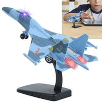 Модел на самолет, алумиден материал Изящна изработка Детски модел самолет, висока симулация за декорация на събиране