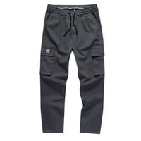 NJSHNMN товарни панталони за мъже леки работни панталони, сиви, 40
