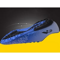 Daeful Unise Sneakers Lace Up Soccer Cleats тренировки футболни обувки Комфортно фирма Ground Turf Атлетична обувка Младежки деца Леки TF Cleats Blue 7.5