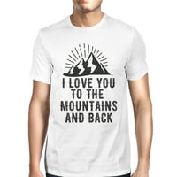 Подарък за тениска на планината и гърба за мъжки пол за дядо