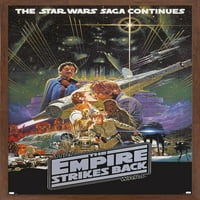 Междузвездни войни: Империята отстъпва назад - целунете един плакат за стена на листа, 22.375 34 в рамка