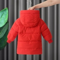 Малко дете бебе с качулка яке Момчета момичета деца сгъстяват топло зимно палто външни дрехи 2-7t