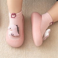 Теглени бебешки обувки за момичета Момчета момичета анимационни чорапи с анимационни чорапи за малко дете топлина чорапи на пода, които не са приплъзгащи преходки