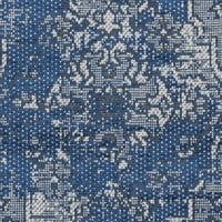 Palazzo Henrika Traditional Area Rug, Blue Light Grey, 2 '3'7