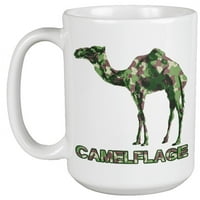 Camelflage. Забавна военна чаша за кафе и чай за камила за офицер, войник, войник, армия, флот, патриоти, ветеран, въздушна сила, татко, брат, мама, мъже и жени