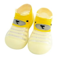 Ketyyh-chn бебешки чорапи обувки момчета момичета чорапи Animal itroen floor prewalker неплъзгаща обувка жълто, 24