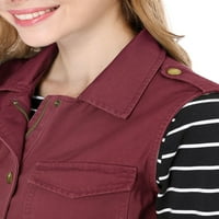 Уникални изгодни Дамски Шнур полезност анорак товар жилетка яке