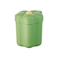 Biplut Mini Trash Can Can Floral Design Press Button с една ръка отваряне на творческа форма на цветя на работния плот Кошче за отпадъци за ежедневна употреба