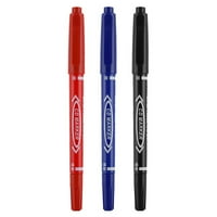 Двойно подправена кърлежа химикалка мазна маркировка за писалка подпис куриерска писалка черно червено синьо