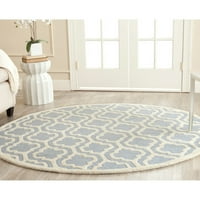 Cambridge Kirsten Geometric Wool Area Rug, тъмнокафяв слонова кост, 3 '5'