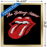 Rolling Stones - Класически плакат за стена на лого, 14.725 22.375