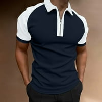 Мъже лято солиден цвят пачуърк поло ризи тениска въртяща яка с къс ръкав върхове поло ризи тениска мъжки меки ежедневни дрехи активни дрехи дрехи